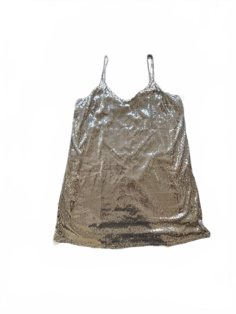 A NEW DAY Silver Sequin Mini Dress